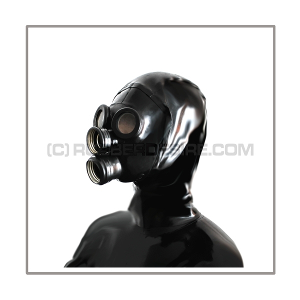 Delxue gasmask-zipper-hood HR-CH with 2 gasmask-threads and thread-cover - model PDF-D